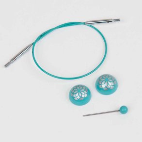 KnitPro wire i turkis - 100cm