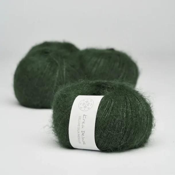 Krea Deluxe - Deluxe Silk Mohair garn - 20 g, fv 36 Armygrn