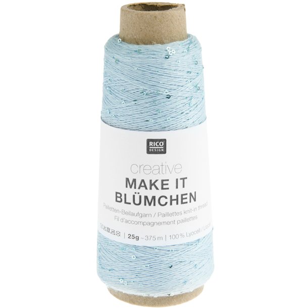 Rico - Make It Bl&uuml;mchen - Effektgarn - Aqua (003) - 25g