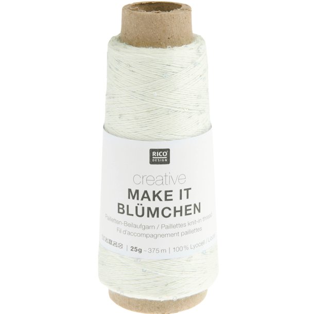 Rico - Make It Bl&uuml;mchen - Effektgarn - Creme (004) - 25g