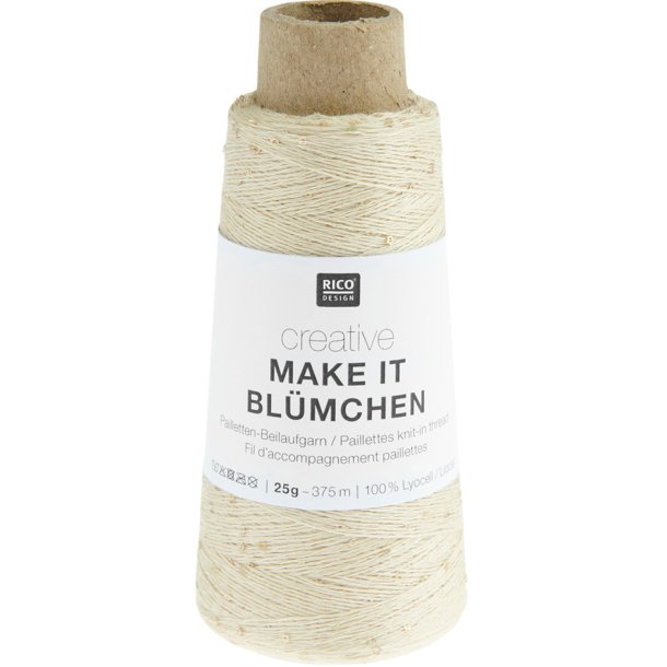 Rico - Make It Bl&uuml;mchen - Effektgarn - Ecru (005) - 25g