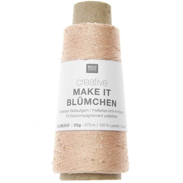 Rico - Make It Bl&uuml;mchen - Effektgarn - Apricot (012) - 25g
