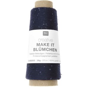 Rico - Make It Blümchen - Effektgarn - Navy Blue (015) - 25g