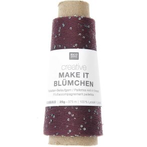 Rico - Make It Blümchen - Effektgarn - Burgundy (016) - 25g