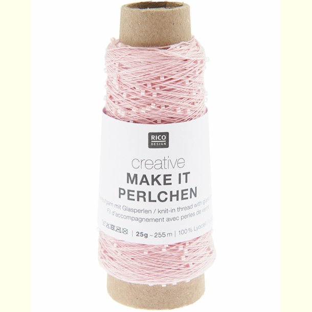 Rico - Make it Perlchen - Effektgarn - Rose Quartz 02 - 25g