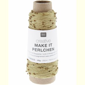 Rico - Make it Perlchen - Effektgarn - Gold 05 - 25g