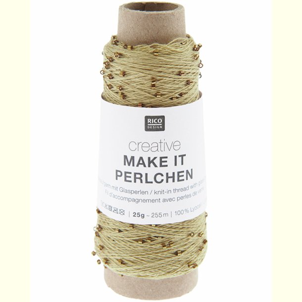 Rico - Make it Perlchen - Effektgarn - Gold 05 - 25g