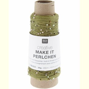 Rico - Make it Perlchen - Effektgarn - Olivine 06 - 25g