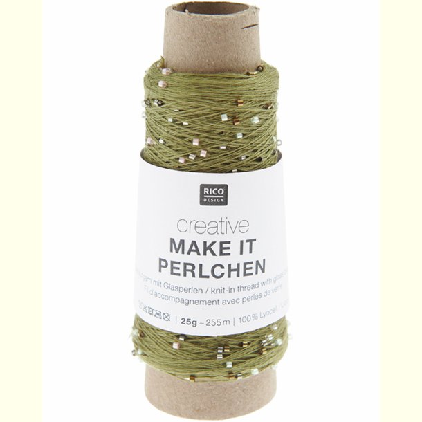 Rico - Make it Perlchen - Effektgarn - Olivine 06 - 25g