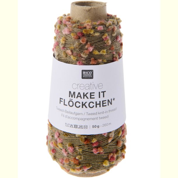 Rico - Make it Fl�ckchen - F�lgetr�d med tweed effekt - Autumn 453001 - 50g