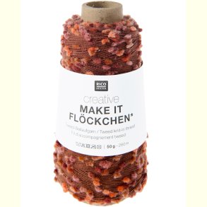 Rico - Make it Fl�ckchen - F�lgetr�d med tweed effekt - Berry 453002 - 50g