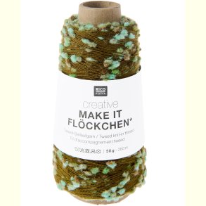 Rico - Make it Fl�ckchen - F�lgetr�d med tweed effekt - Aqua 453003 - 50g