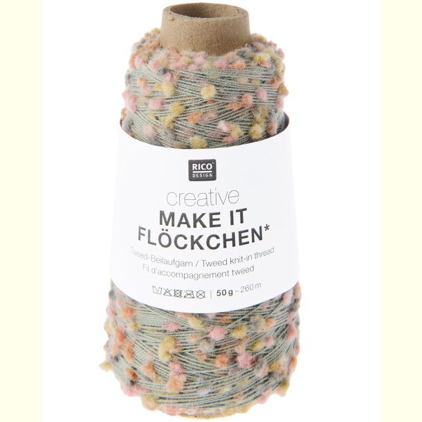 Rico - Make it Fl�ckchen - F�lgetr�d med tweed effekt - Earthy 453005 - 50g
