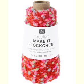 Rico - Make it Fl�ckchen - F�lgetr�d med tweed effekt - Colourful 453006 - 50g