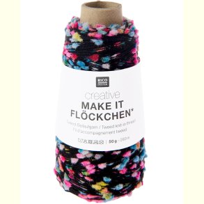Rico - Make it Fl�ckchen - F�lgetr�d med tweed effekt - Neon 453007 - 50g