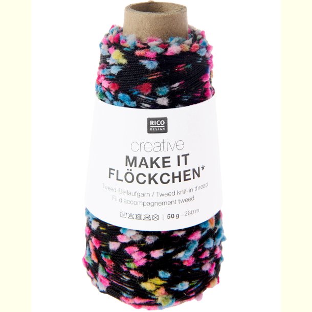 Rico - Make it Fl�ckchen - F�lgetr�d med tweed effekt - Neon 453007 - 50g