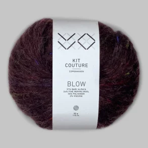 Kit Couture - Blow - Alpaca og uldgarn - Kaffe 256388 - 50g