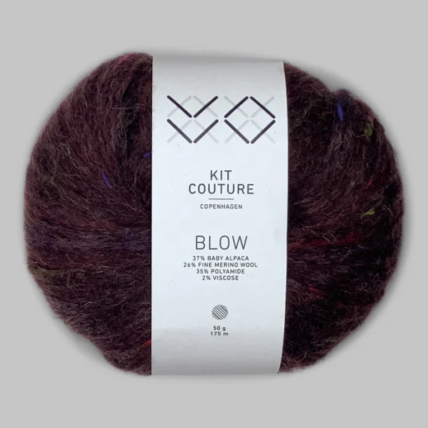 Kit Couture - Blow - Alpaca og uldgarn - Kaffe 256388 - 50g