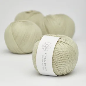 Krea Deluxe - Organic Cotton 50 g, fv. 40 Lysegrn - kologisk bomuldsgarn