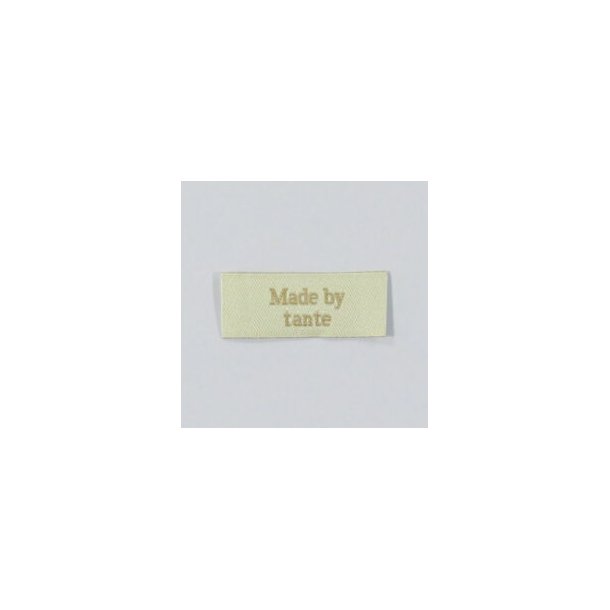 Label til t�jet - "Made by Tante"