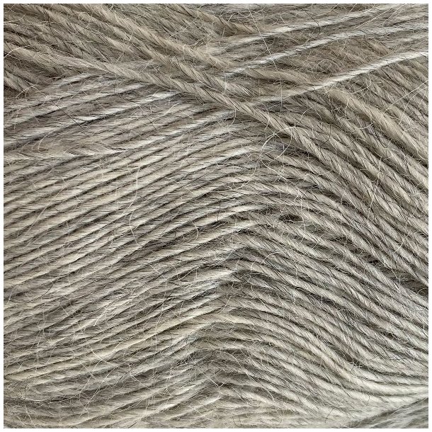 CaMaRose - Tynd Lamauld - Lama/uldgarn - Askegr� 5001 - 50g