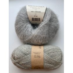 CaMaRose - Tynd Lamauld - Lama/uldgarn - Askegr� 5001 - 50g