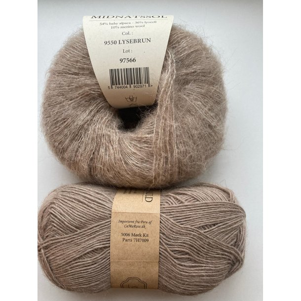 CaMaRose - Tynd Lamauld - Lama/uldgarn - M�rk Kit 5006 - 50g