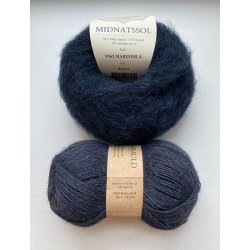 CaMaRose - Tynd Lamauld - Lama/uldgarn - Midnatsbl� 5008 - 50g