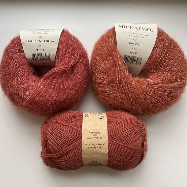 CaMaRose - Tynd Lamauld - Lama/uldgarn - Varm Rosa 5012 - 50g