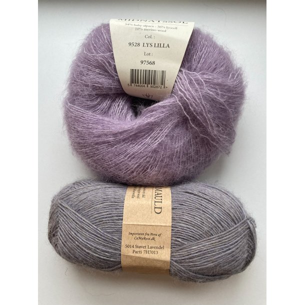 CaMaRose - Tynd Lamauld - Lama/uldgarn - St�vet Lavendel 5014 - 50g