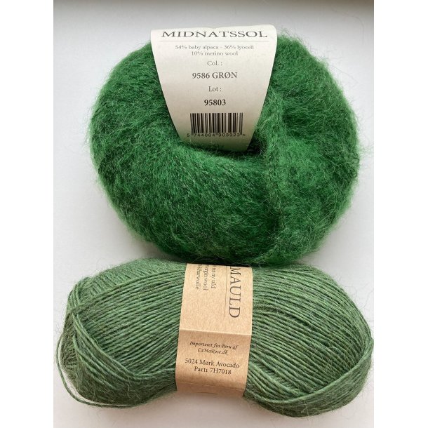 CaMaRose - Tynd Lamauld - Lama/uldgarn - M�rk Avocado 5024 - 50g