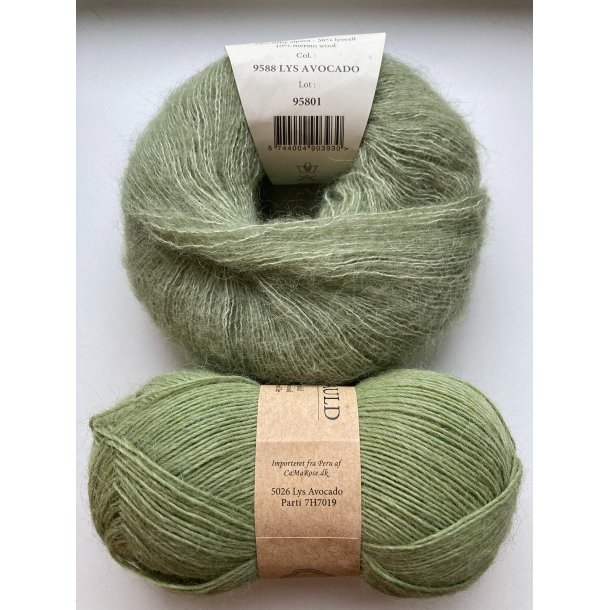 CaMaRose - Tynd Lamauld - Lama/uldgarn - Lys Avocado 5026 - 50g