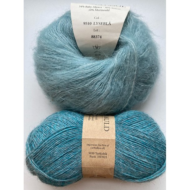 CaMaRose - Tynd Lamauld - Lama/uldgarn - Turkisbl� 5030 - 50g