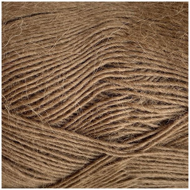 CaMaRose - Tynd Lamauld - Lama/uldgarn - Oliven Brun 5032 - 50g