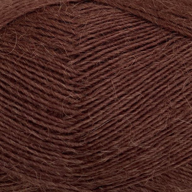 CaMaRose - Tynd Lamauld - Lama/uldgarn - Kastanie 5084 - 50g