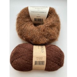 CaMaRose - Tynd Lamauld - Lama/uldgarn - Kastanie 5084 - 50g
