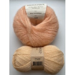CaMaRose - Tynd Lamauld - Lama/uldgarn - Creme 5090 - 50g