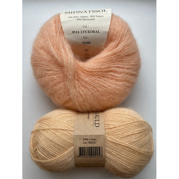 CaMaRose - Tynd Lamauld - Lama/uldgarn - Creme 5090 - 50g