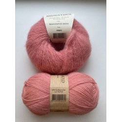 CaMaRose - Tynd Lamauld - Lama/uldgarn - Jordb�rsorbet 5094 - 50g