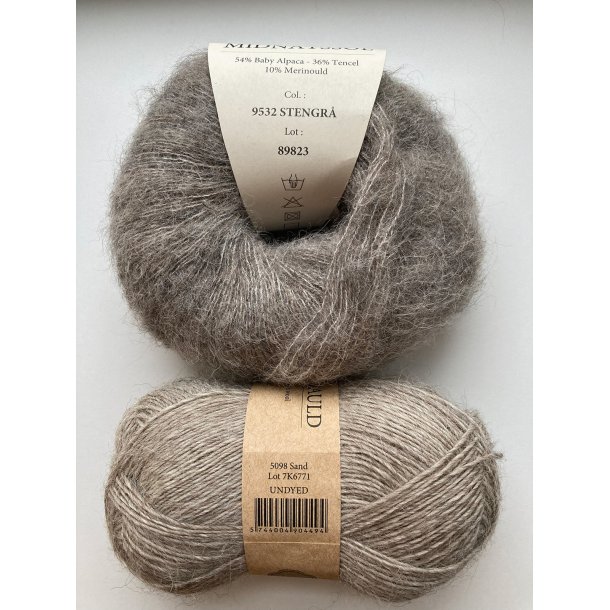 CaMaRose - Tynd Lamauld - Lama/uldgarn - Sand 5098 - 50g