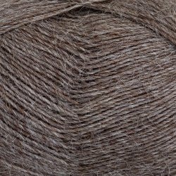 CaMaRose - Tynd Lamauld - Lama/uldgarn - Lys Brunmeleret 5102 - 50g