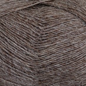 CaMaRose - Tynd Lamauld - Lama/uldgarn - Lys Brunmeleret 5102 - 50g
