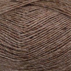 CaMaRose - Tynd Lamauld - Lama/uldgarn - Brunmeleret 5104 - 50g