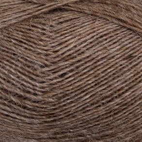 CaMaRose - Tynd Lamauld - Lama/uldgarn - Brunmeleret 5104 - 50g