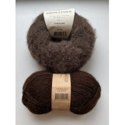 CaMaRose - Tynd Lamauld - Lama/uldgarn - M�rkebrun 5108 - 50g