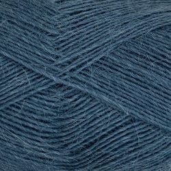 CaMaRose - Tynd Lamauld - Lama/uldgarn - Antracit Bl� 5110 - 50g