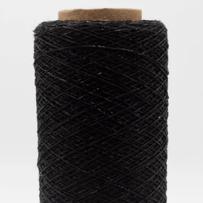 Kremke Soul Wool - Stellaris - effektgarn - Blank sort (107) - 25g