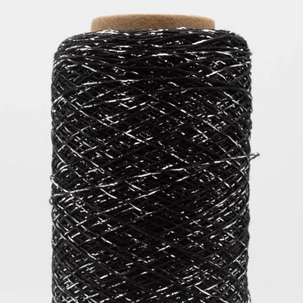 Kremke Soul Wool - Stellaris - effektgarn - Sort s�lv (197) - 25g