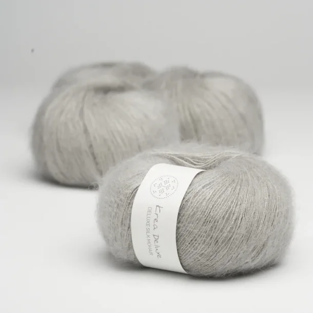 Krea Deluxe - Deluxe Silk Mohair garn - 20 g, fv 51 Lysegr