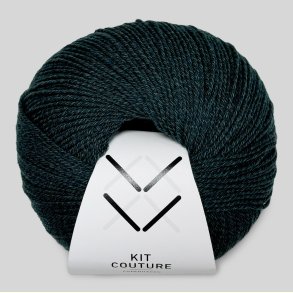Kit Couture - Wool Cotton - Uld og bomuldsgarn - Petroleum 3573 - 50g